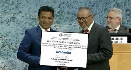 WHO Recognises SL for Ending Mother-to-Child